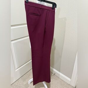 Banana Republic Women’s Logan Pants, Size 14, Burgundy